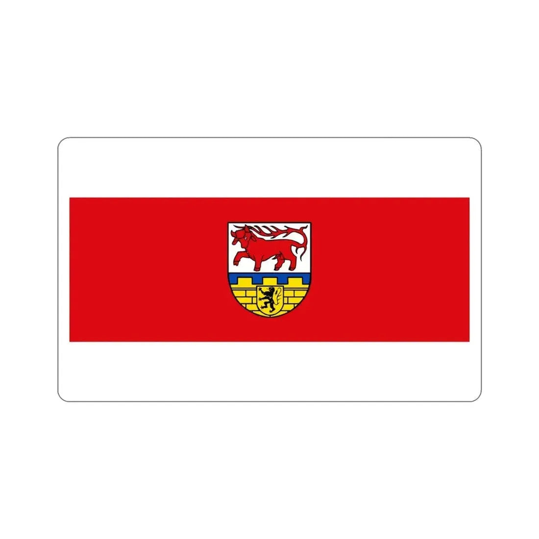 Flag of Oberspreewald Lausitz Germany STICKER Vinyl Die-Cut Decal 4 Inch - The Sticker Space