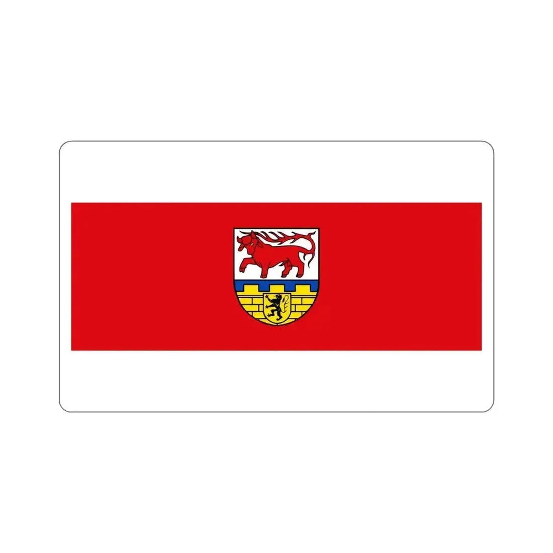 Flag of Oberspreewald Lausitz Germany STICKER Vinyl Die-Cut Decal 5 Inch - The Sticker Space