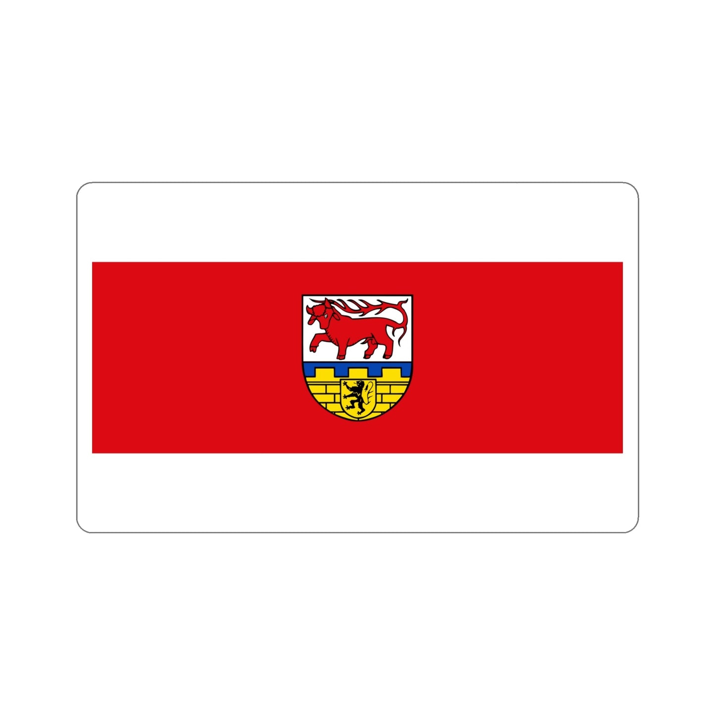 Flag of Oberspreewald Lausitz Germany STICKER Vinyl Die-Cut Decal-6 Inch-The Sticker Space