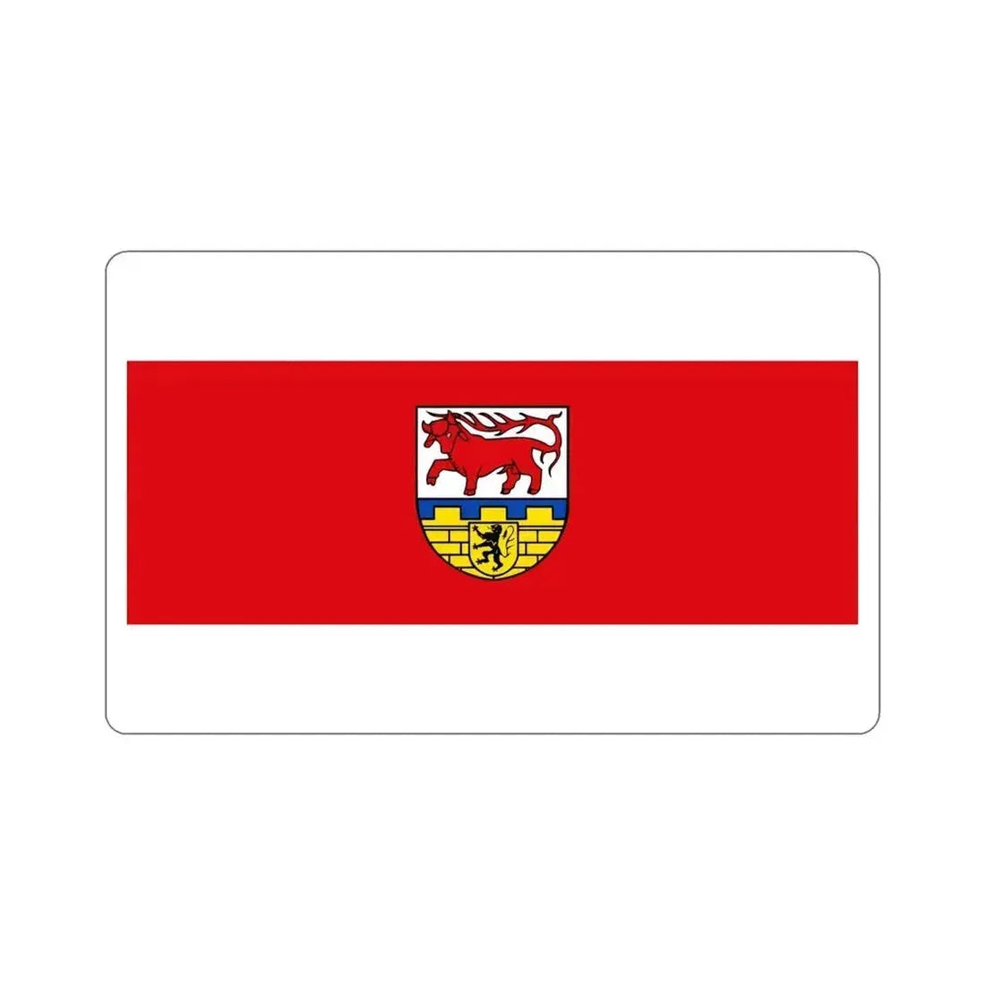 Flag of Oberspreewald Lausitz Germany STICKER Vinyl Die-Cut Decal 6 Inch - The Sticker Space
