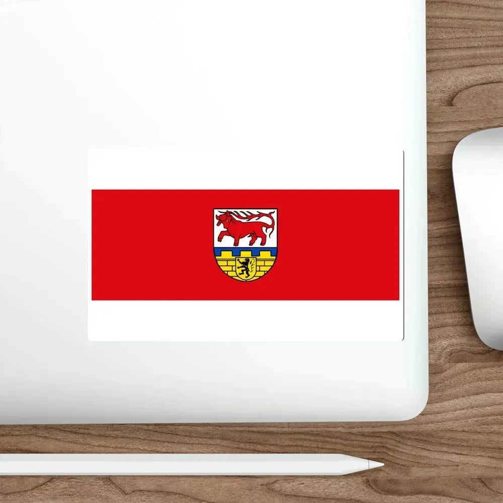 Flag of Oberspreewald Lausitz Germany STICKER Vinyl Die-Cut Decal - The Sticker Space