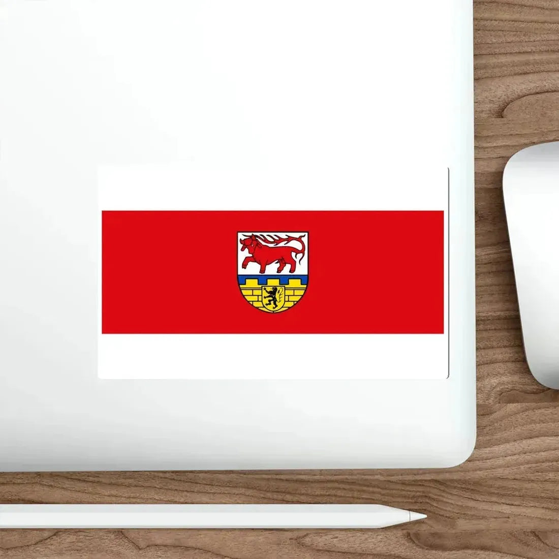 Flag of Oberspreewald Lausitz Germany STICKER Vinyl Die-Cut Decal - The Sticker Space