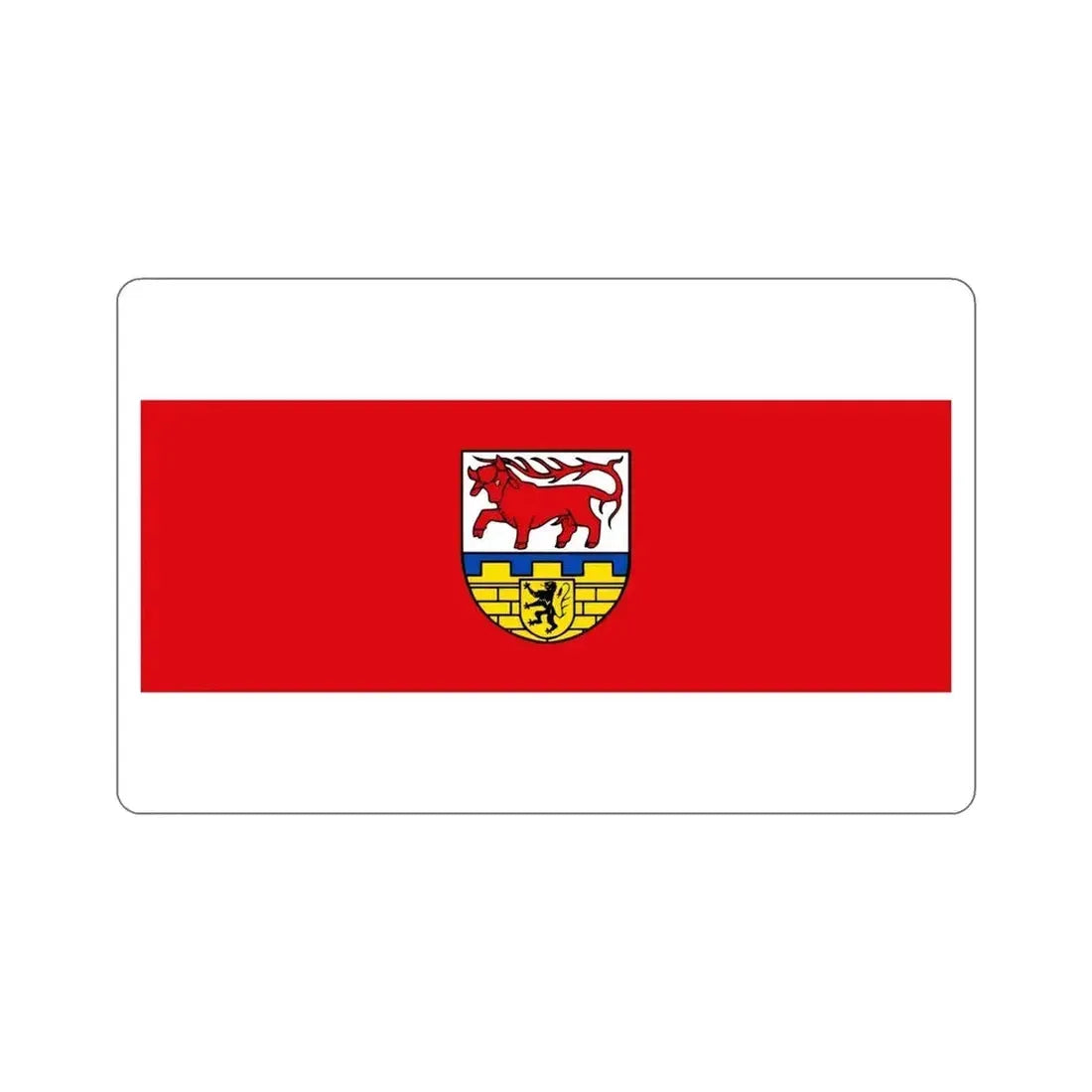 Flag of Oberspreewald Lausitz Germany STICKER Vinyl Die-Cut Decal - The Sticker Space
