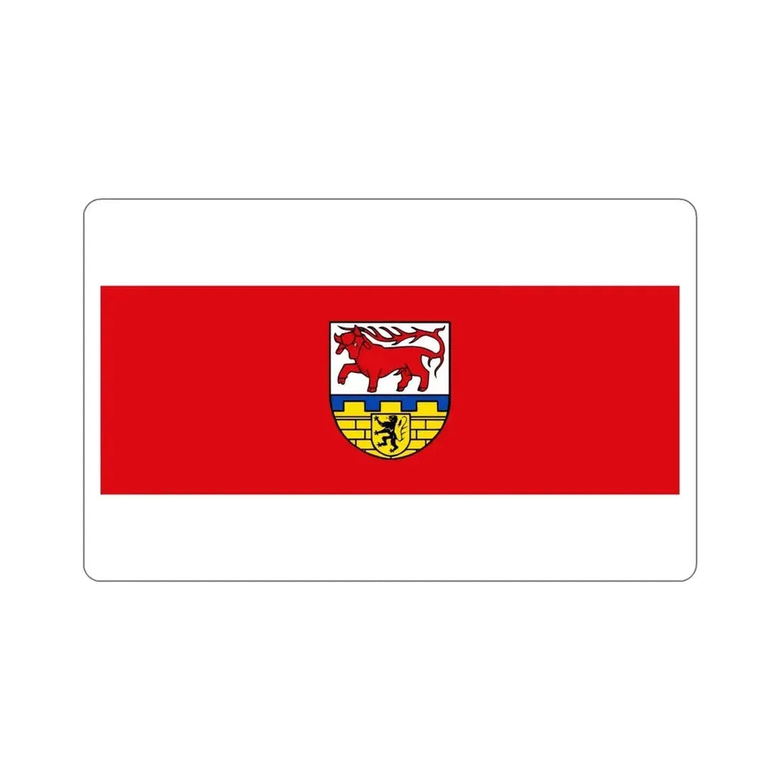 Flag of Oberspreewald Lausitz Germany STICKER Vinyl Die-Cut Decal - The Sticker Space
