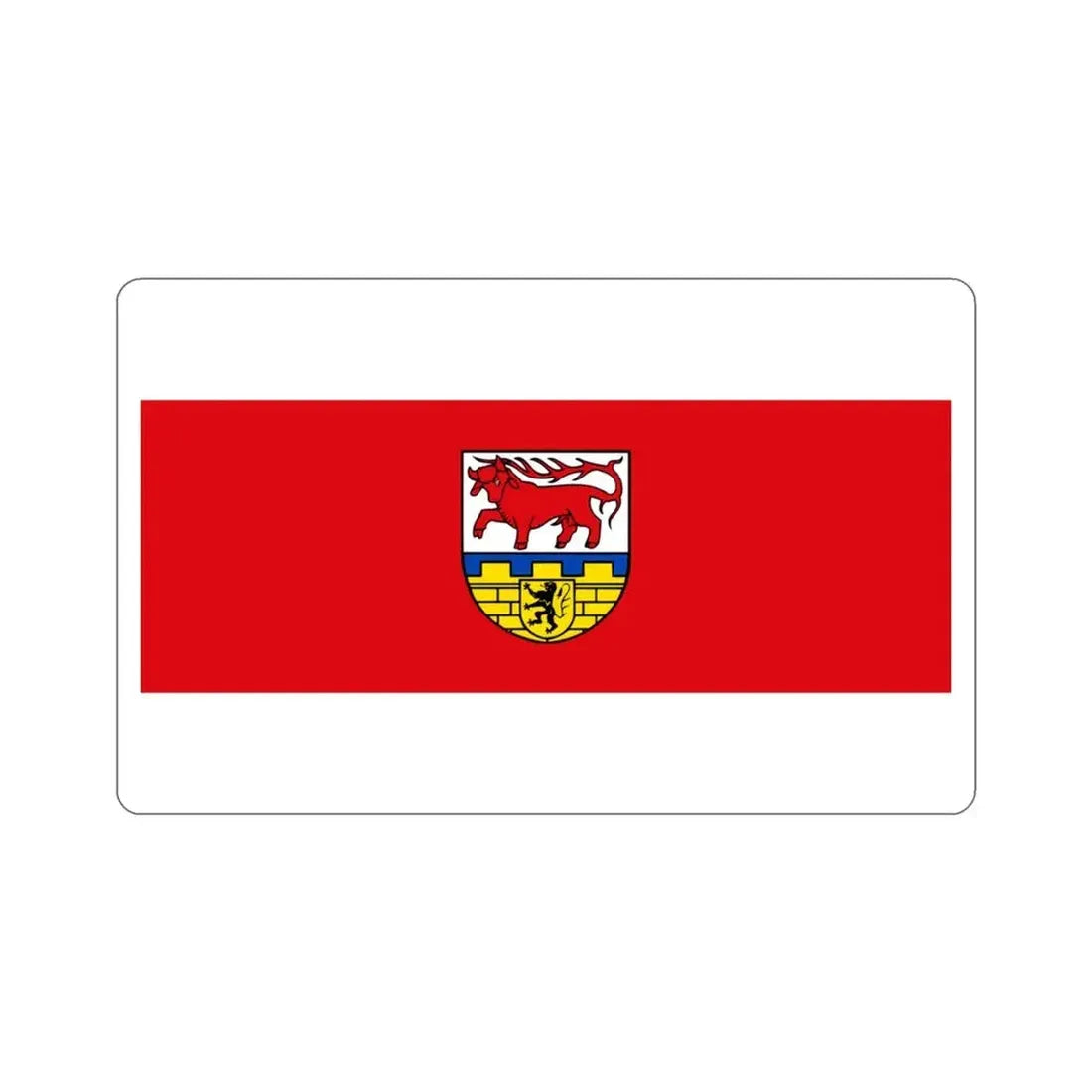 Flag of Oberspreewald Lausitz Germany STICKER Vinyl Die-Cut Decal - The Sticker Space