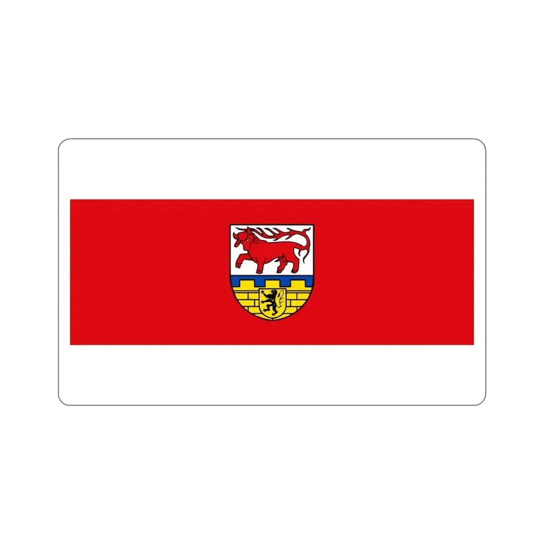 Flag of Oberspreewald Lausitz Germany STICKER Vinyl Die-Cut Decal - The Sticker Space