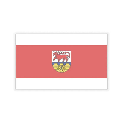 Flag of Oberspreewald Lausitz Germany - STICKER Vinyl Kiss-Cut Decal 2 Inch Transparent - The Sticker Space