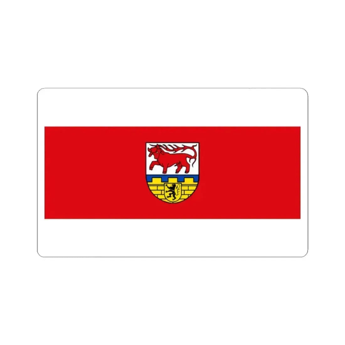Flag of Oberspreewald Lausitz Germany - STICKER Vinyl Kiss-Cut Decal 2 Inch White - The Sticker Space