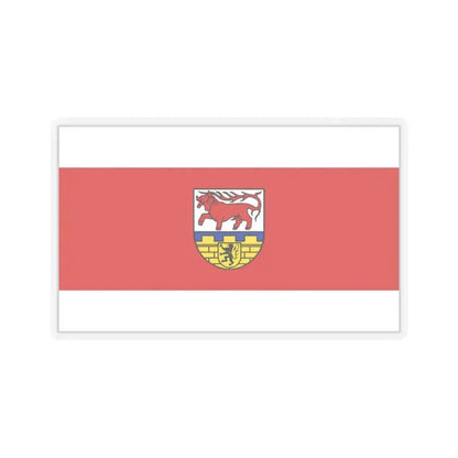 Flag of Oberspreewald Lausitz Germany - STICKER Vinyl Kiss-Cut Decal 3 Inch Transparent - The Sticker Space