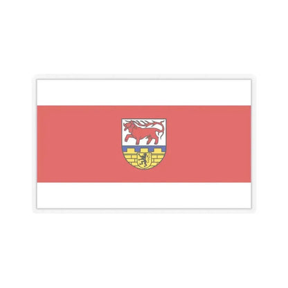 Flag of Oberspreewald Lausitz Germany - STICKER Vinyl Kiss-Cut Decal 6 Inch Transparent - The Sticker Space