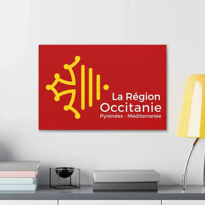 Flag of Occitanie France - Canvas Wall Art - The Sticker Space