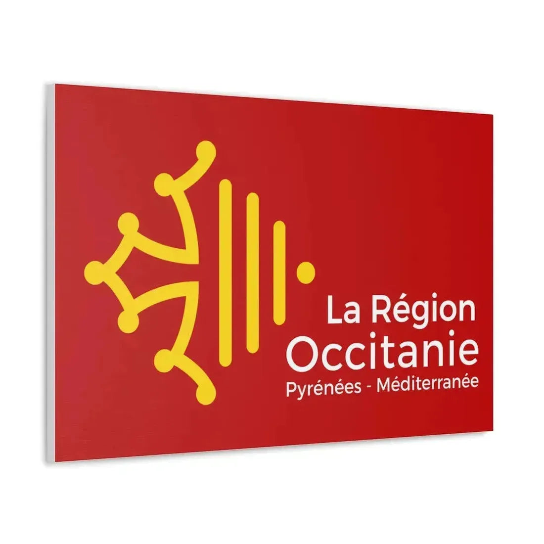 Flag of Occitanie France - Canvas Wall Art - The Sticker Space