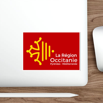 Flag of Occitanie France STICKER Vinyl Die-Cut Decal-The Sticker Space