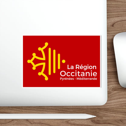 Flag of Occitanie France STICKER Vinyl Die-Cut Decal-The Sticker Space