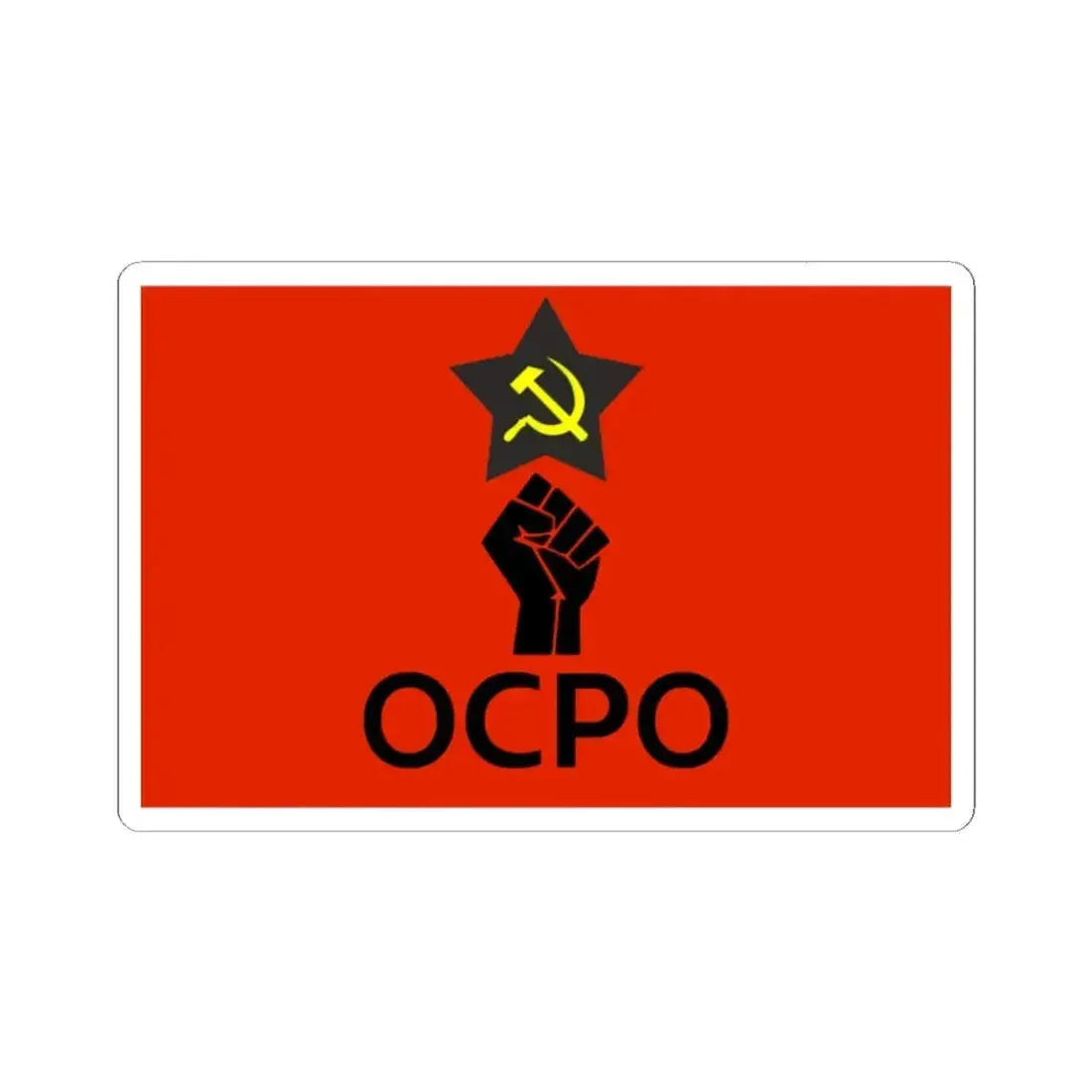 Flag of OCPO (Argentina) STICKER Vinyl Kiss-Cut Decal 2 Inch White - The Sticker Space
