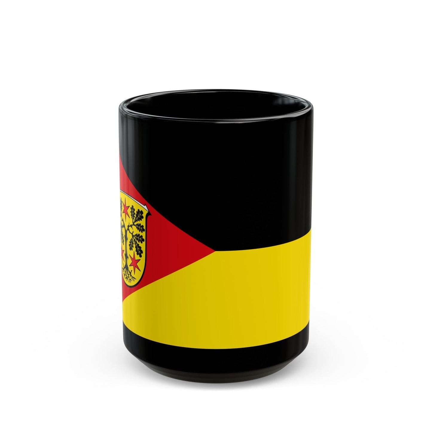 Flag of Odenwaldkreis Germany - Black Coffee Mug-15oz-The Sticker Space