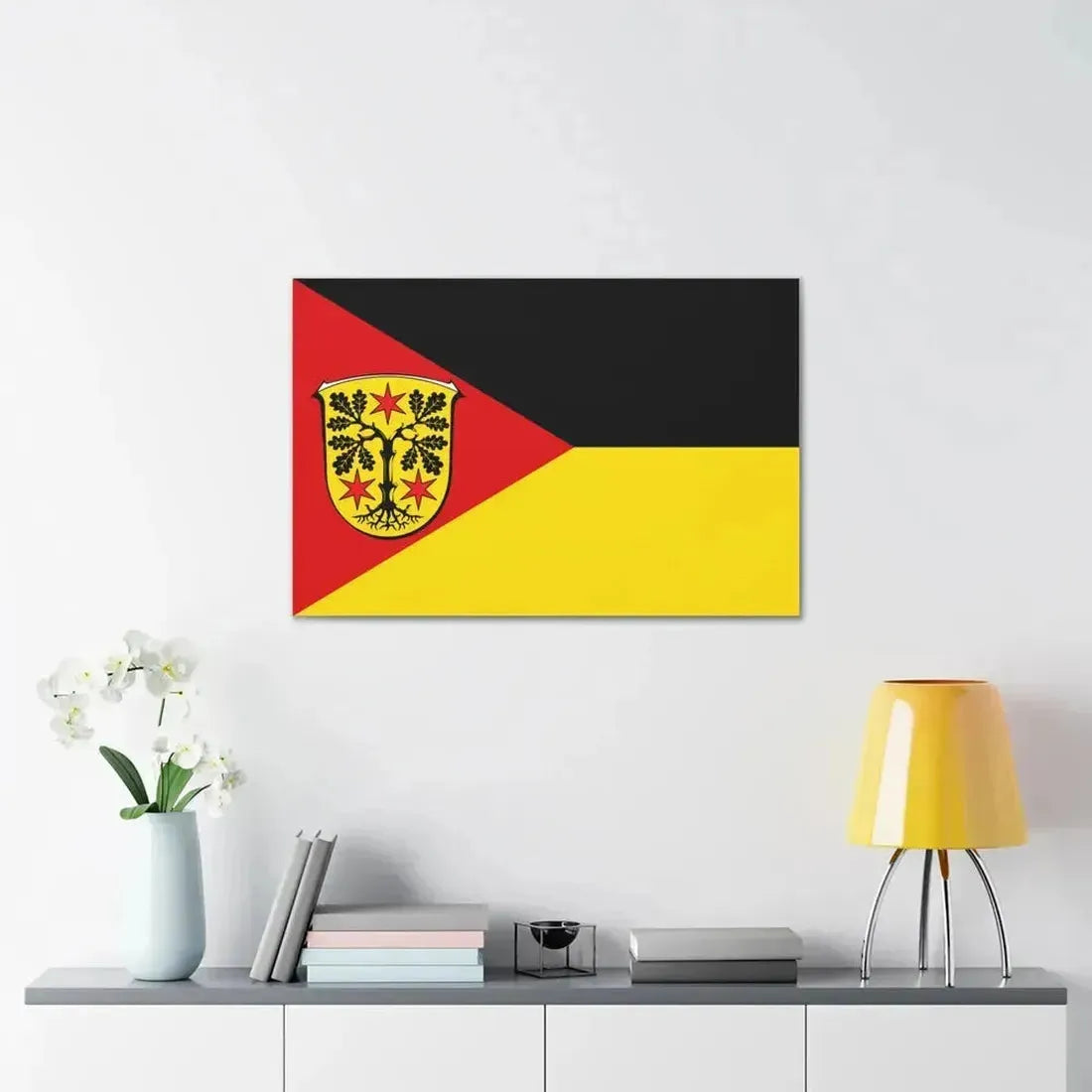 Flag of Odenwaldkreis Germany - Canvas Wall Art - The Sticker Space