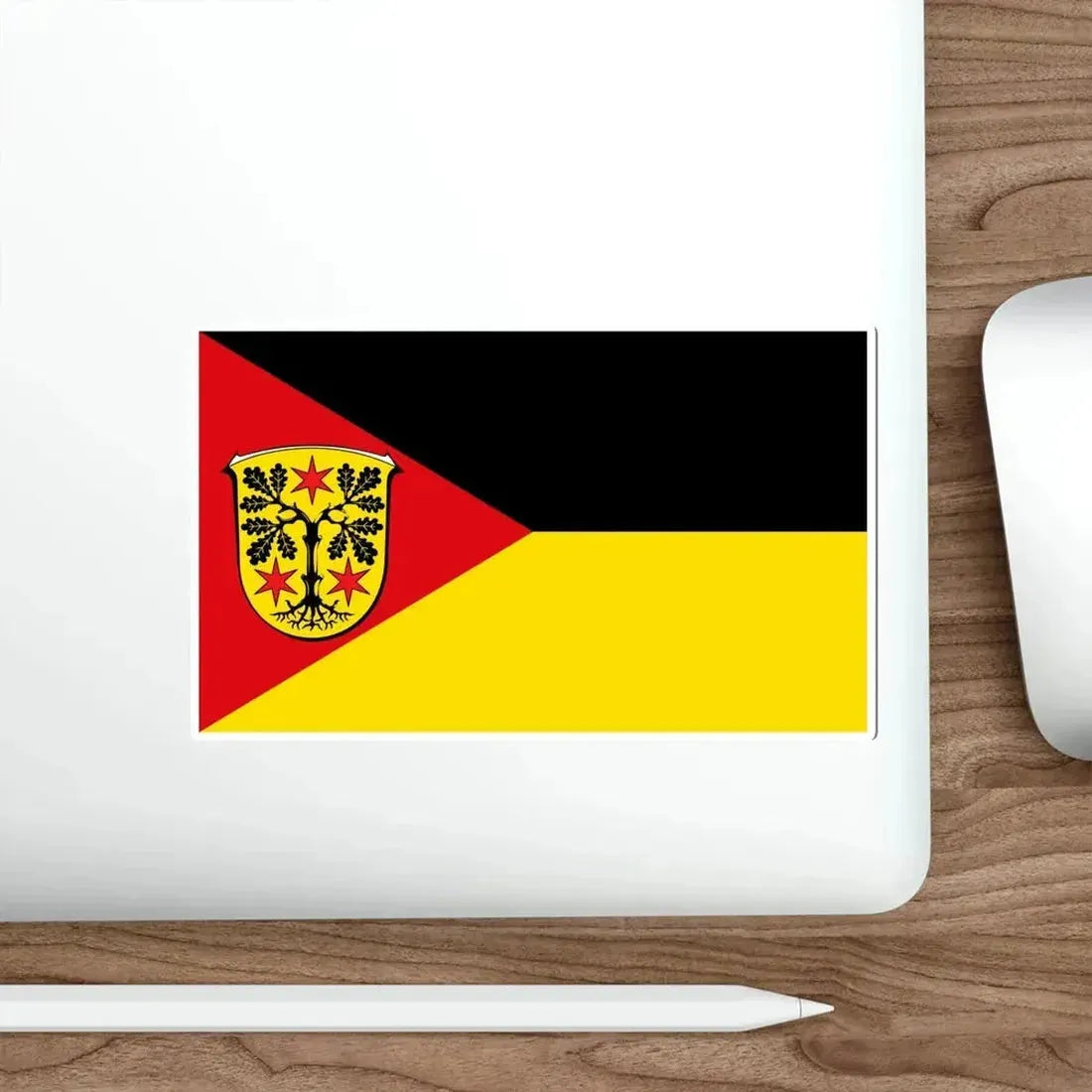 Flag of Odenwaldkreis Germany STICKER Vinyl Die-Cut Decal - The Sticker Space