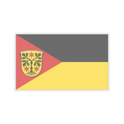 Flag of Odenwaldkreis Germany - STICKER Vinyl Kiss-Cut Decal 6 Inch Transparent - The Sticker Space