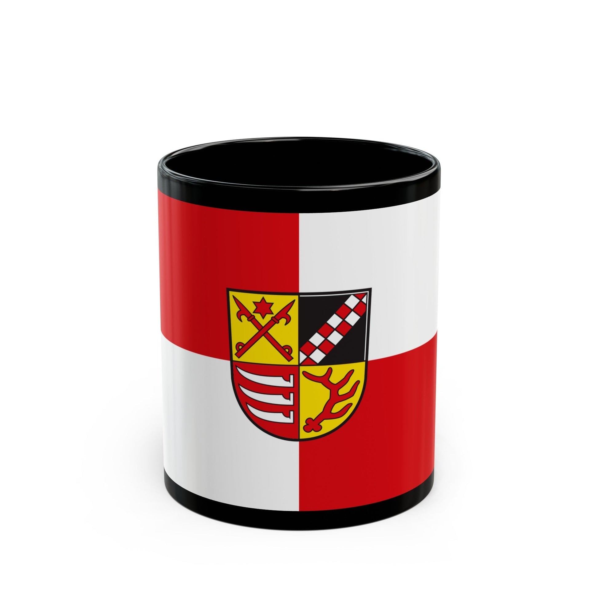 Flag of Oder Spree Germany - Black Coffee Mug-11oz-The Sticker Space