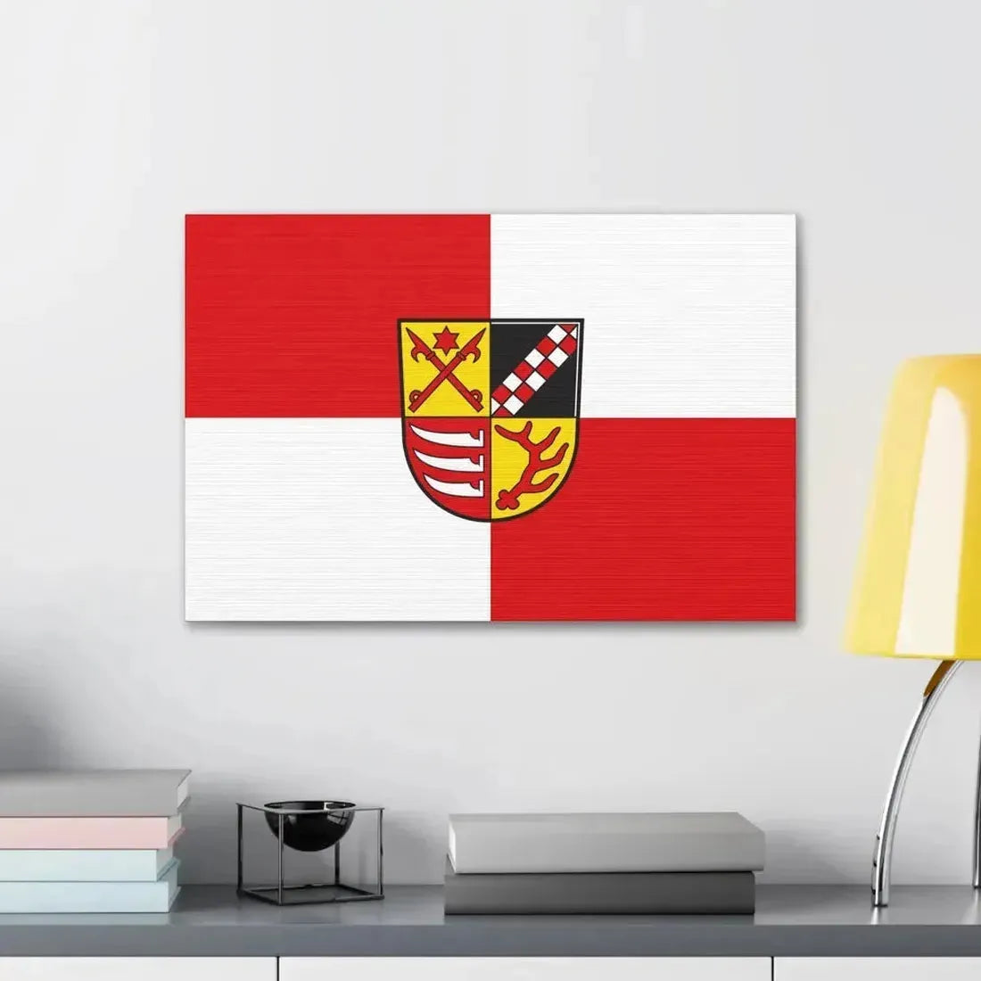 Flag of Oder Spree Germany - Canvas Wall Art - The Sticker Space