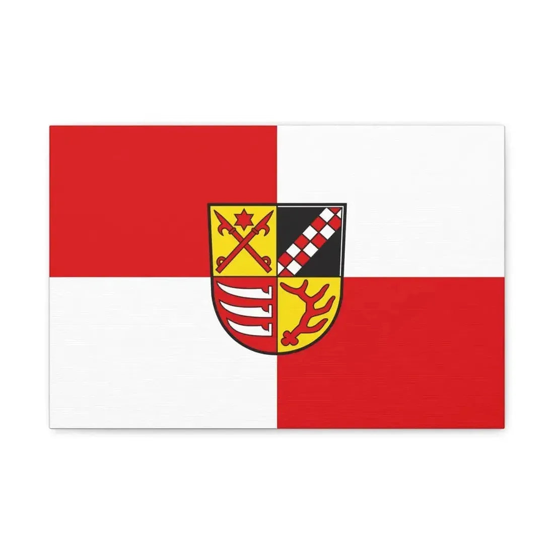 Flag of Oder Spree Germany - Canvas Wall Art - The Sticker Space