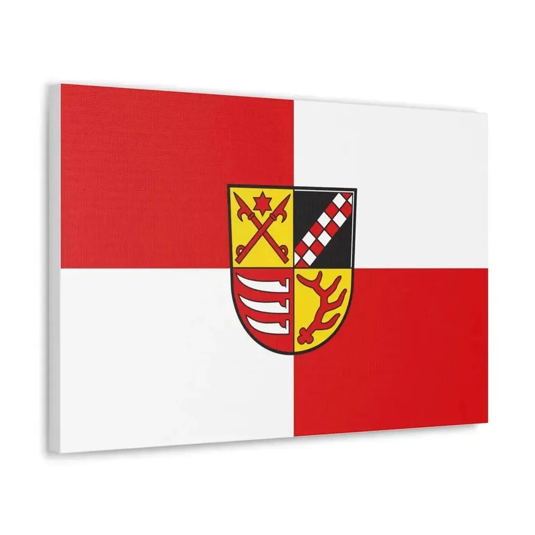 Flag of Oder Spree Germany - Canvas Wall Art - The Sticker Space
