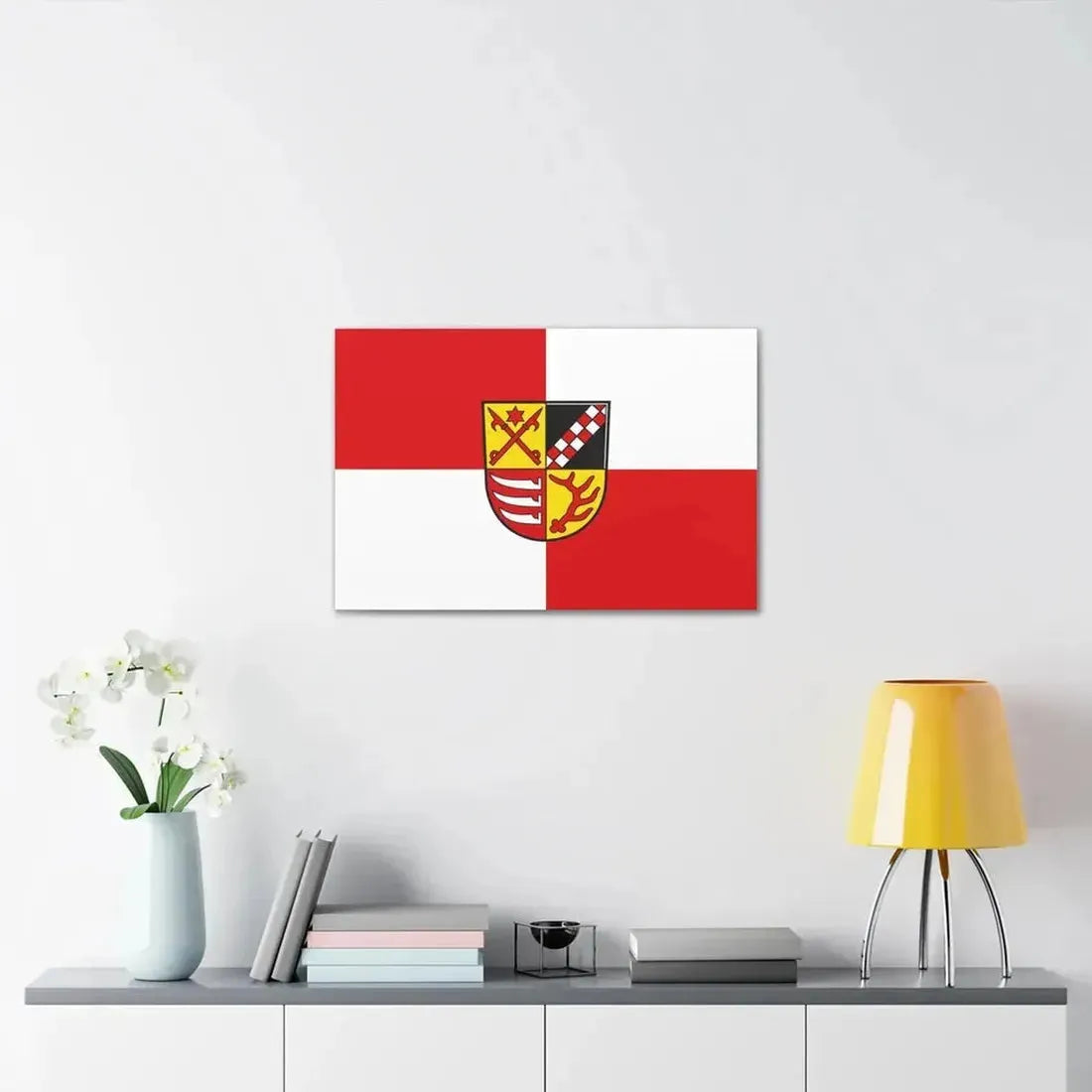 Flag of Oder Spree Germany - Canvas Wall Art - The Sticker Space