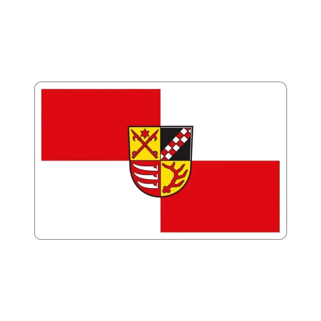 Flag of Oder Spree Germany STICKER Vinyl Die-Cut Decal 2 Inch - The Sticker Space