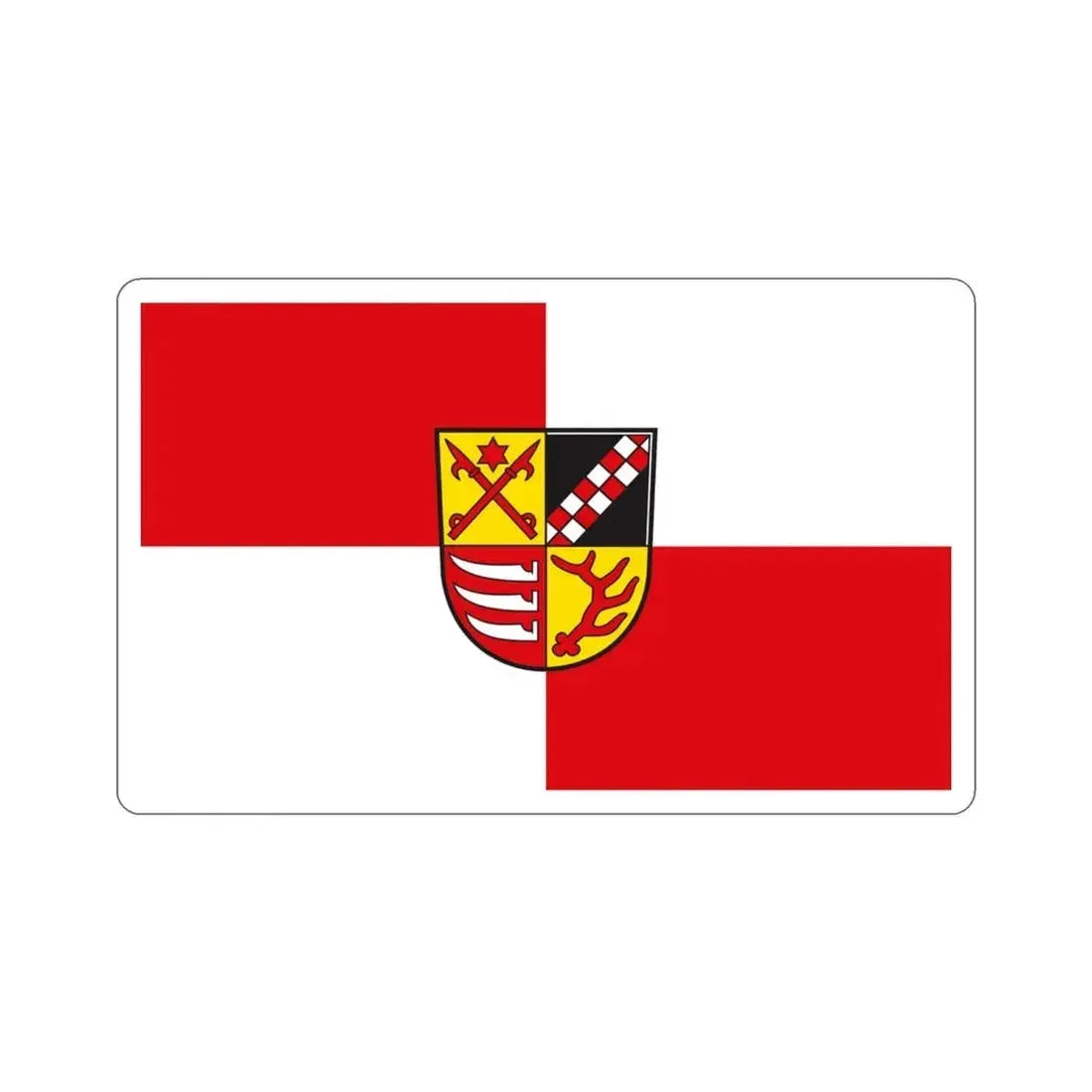 Flag of Oder Spree Germany STICKER Vinyl Die-Cut Decal 3 Inch - The Sticker Space