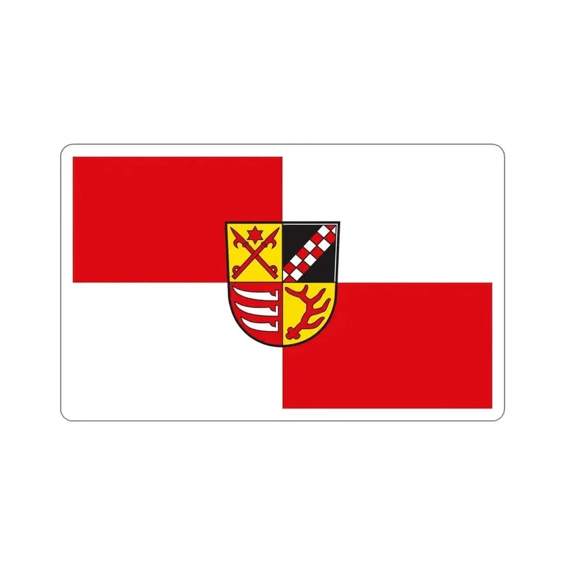 Flag of Oder Spree Germany STICKER Vinyl Die-Cut Decal 6 Inch - The Sticker Space