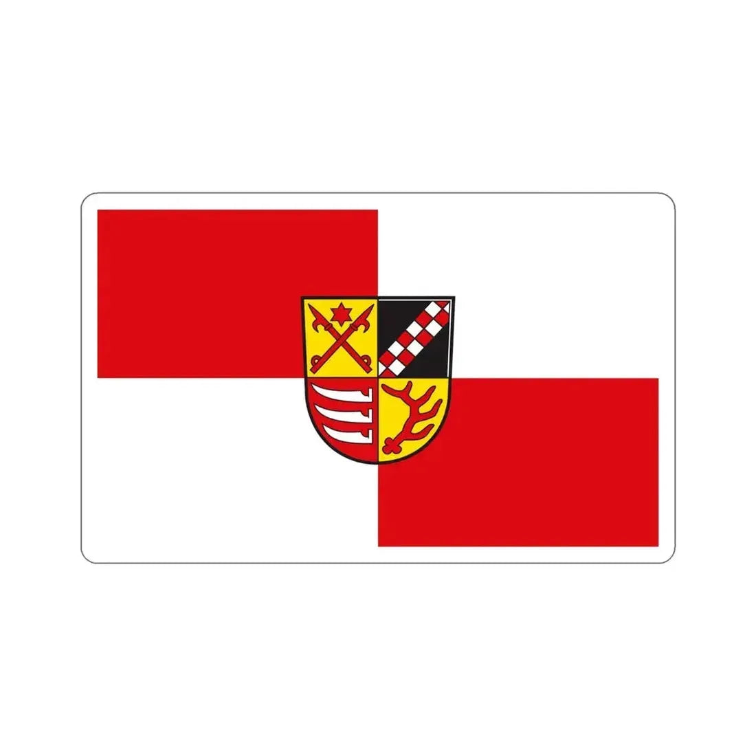 Flag of Oder Spree Germany STICKER Vinyl Die-Cut Decal - The Sticker Space