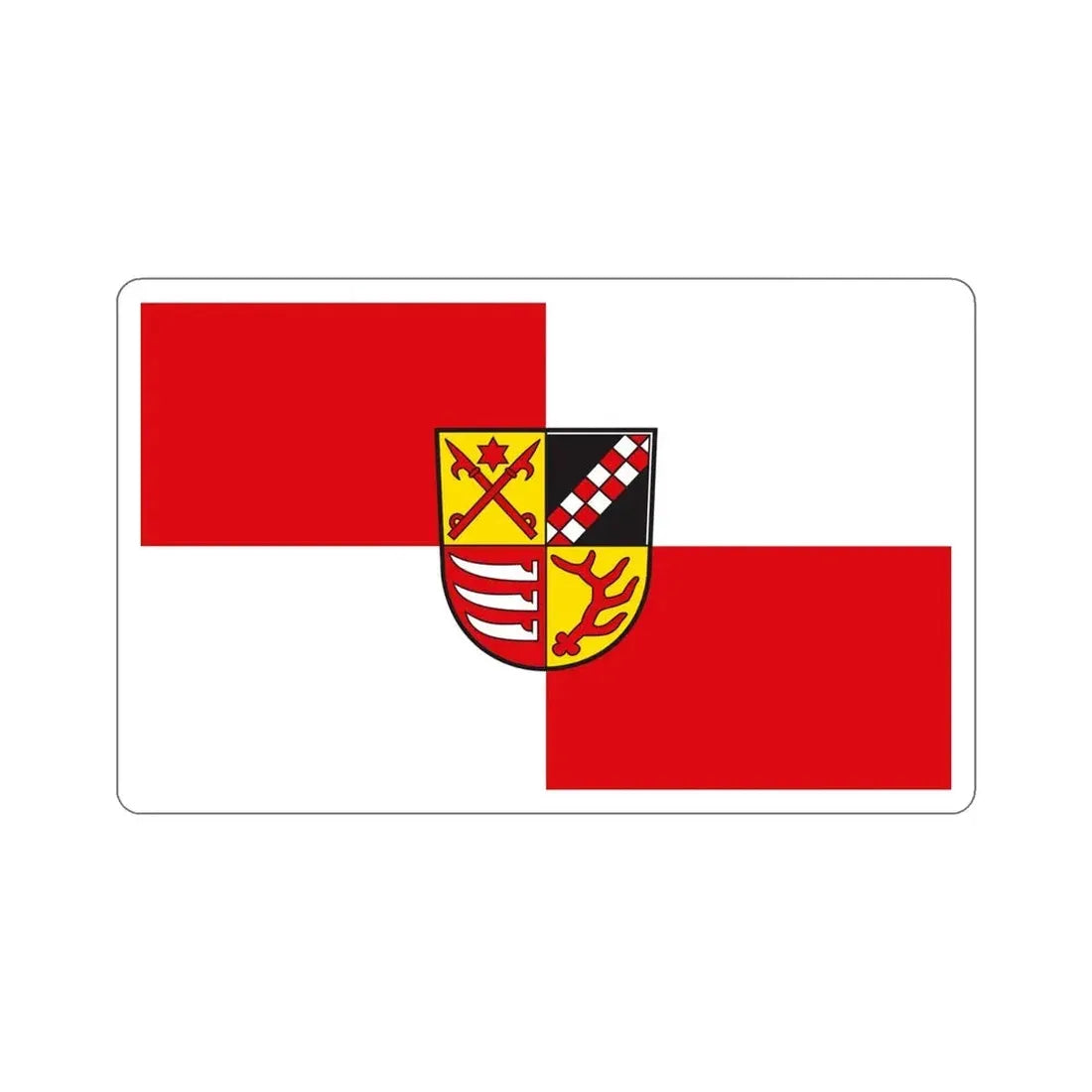 Flag of Oder Spree Germany STICKER Vinyl Die-Cut Decal - The Sticker Space