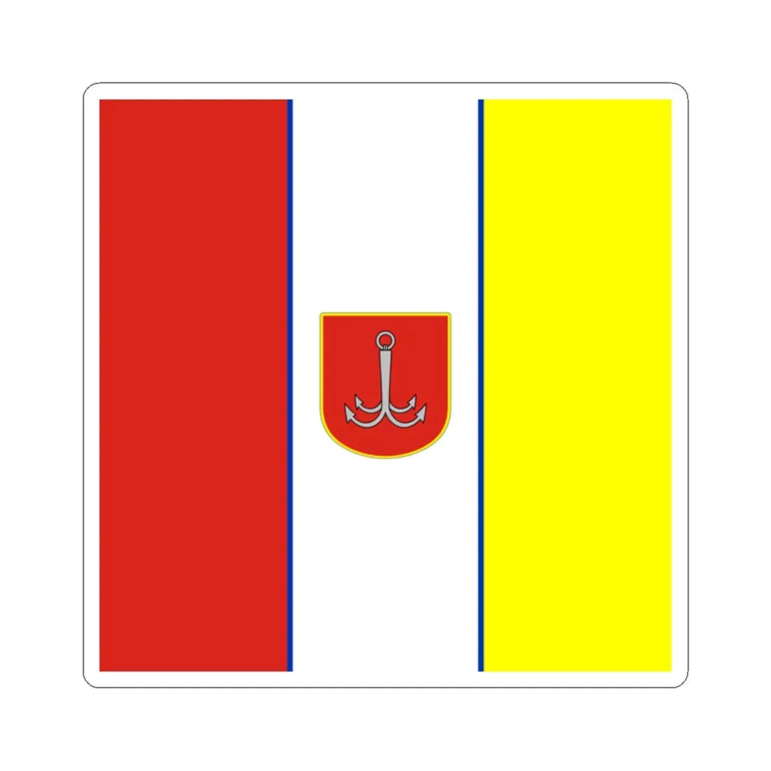 Flag of Odesa Ukraine 1999 (Ukraine) STICKER Vinyl Kiss-Cut Decal 2 Inch White - The Sticker Space