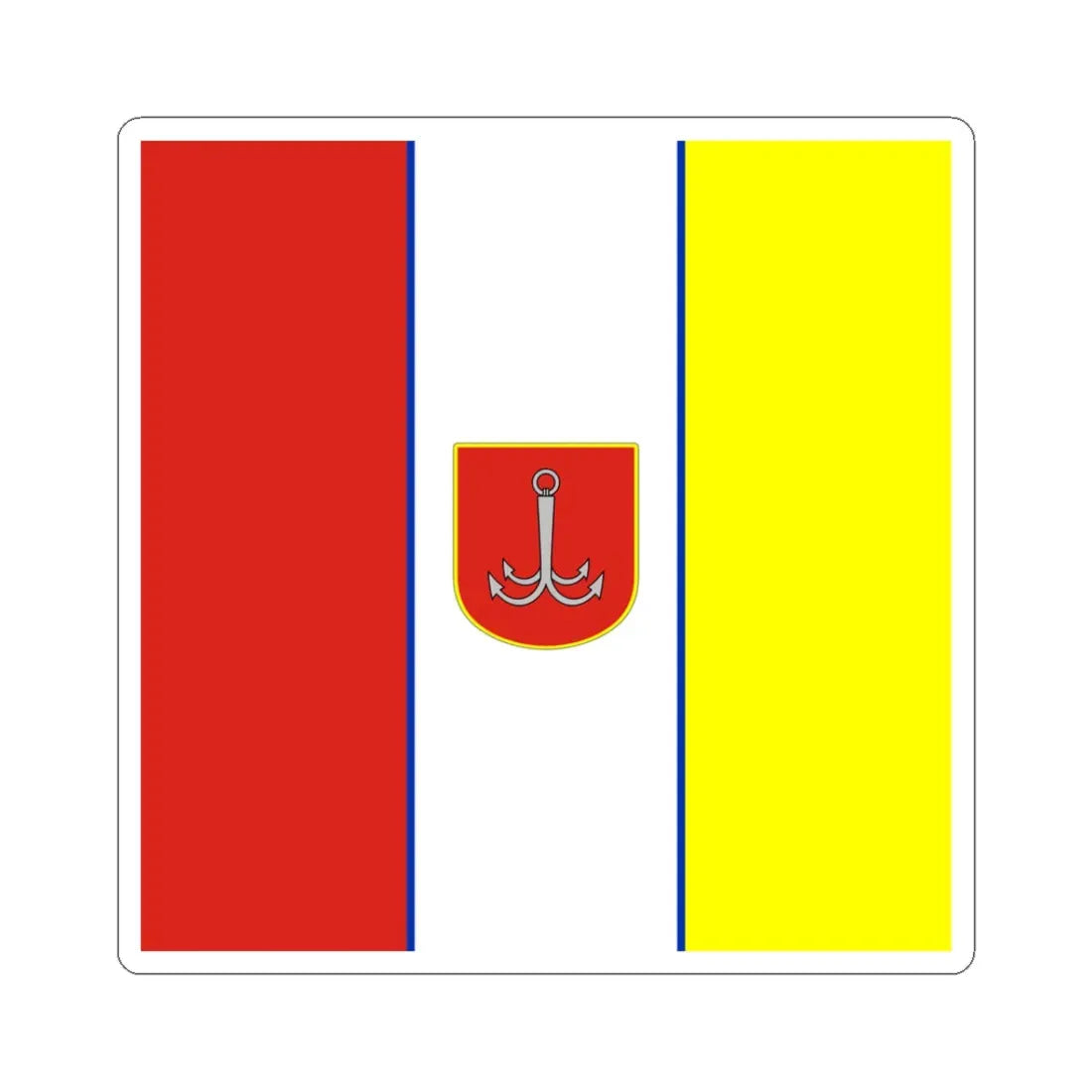 Flag of Odesa Ukraine 1999 (Ukraine) STICKER Vinyl Kiss-Cut Decal 3 Inch White - The Sticker Space