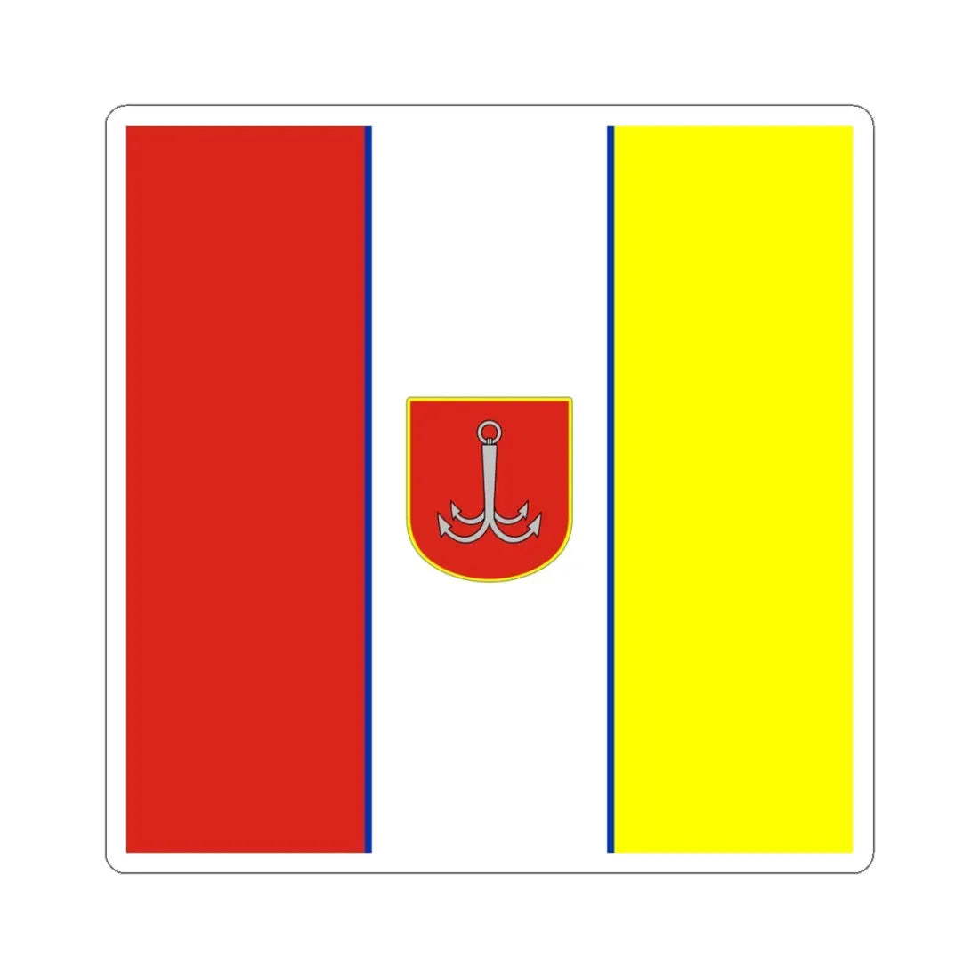 Flag of Odesa Ukraine 1999 (Ukraine) STICKER Vinyl Kiss-Cut Decal 4 Inch White - The Sticker Space