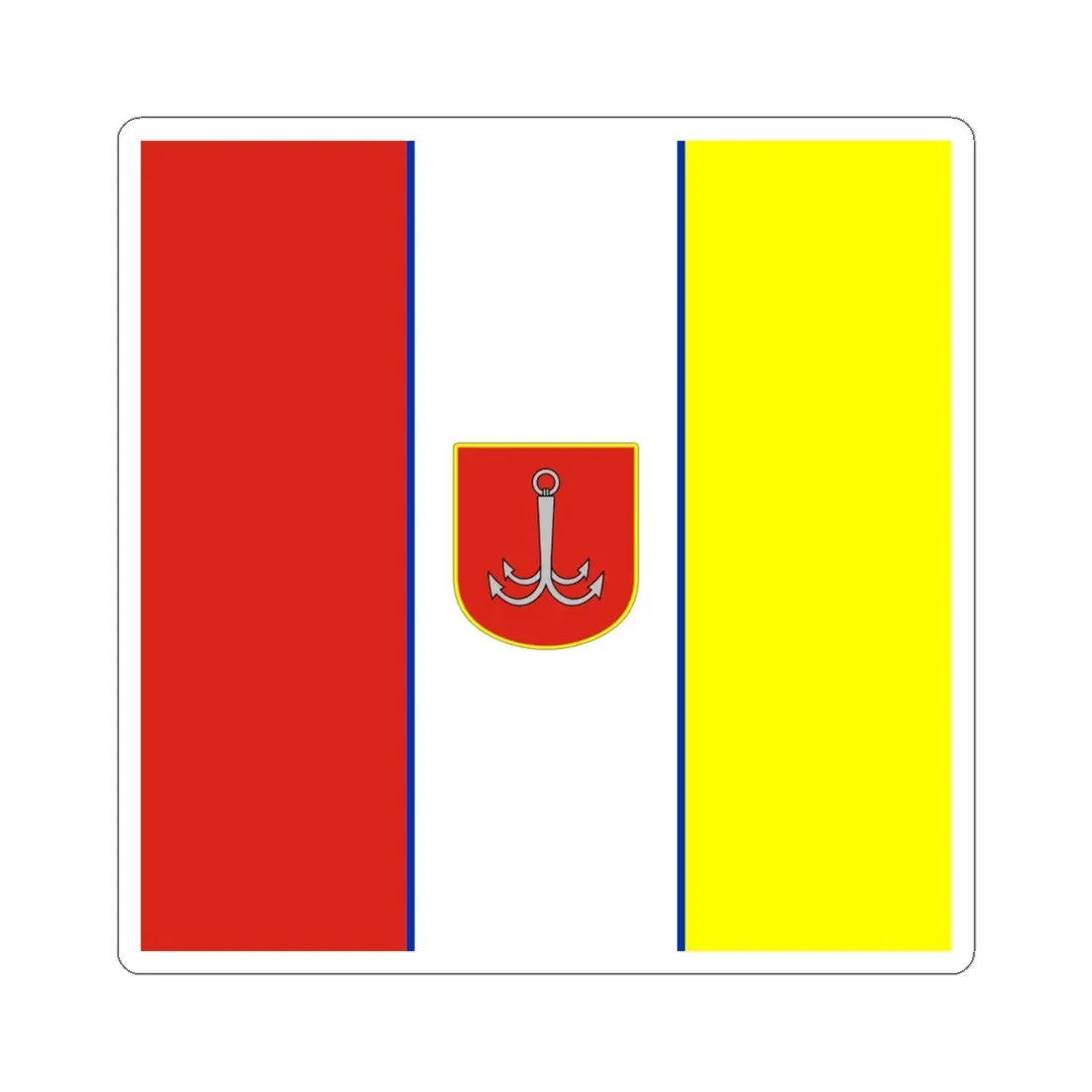 Flag of Odesa Ukraine 1999 (Ukraine) STICKER Vinyl Kiss-Cut Decal 6 Inch White - The Sticker Space