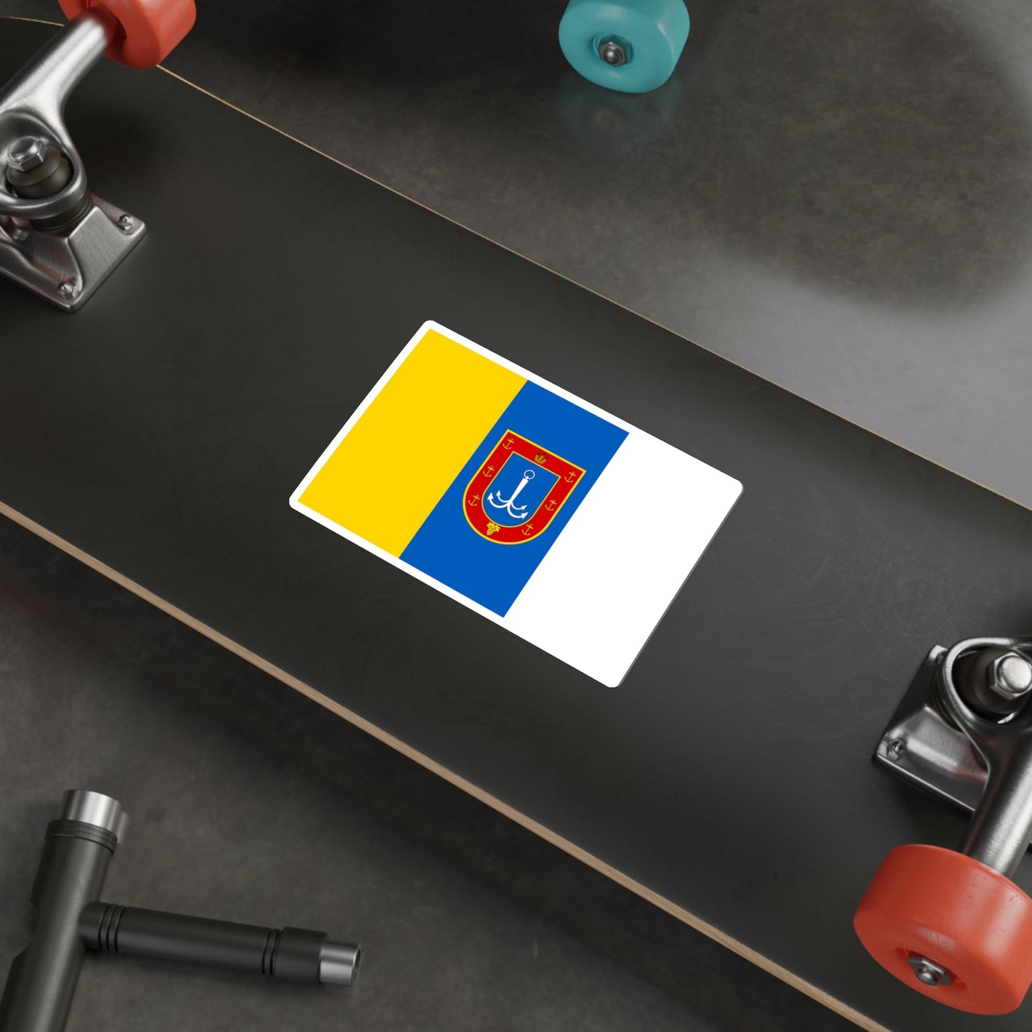 Flag of Odessa Oblast Ukraine STICKER Vinyl Die-Cut Decal-The Sticker Space