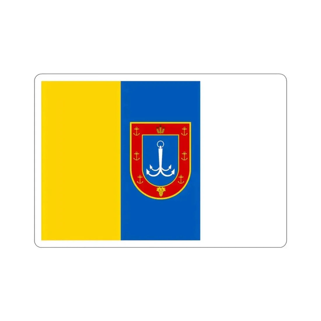 Flag of Odessa Oblast Ukraine STICKER Vinyl Die-Cut Decal 2 Inch - The Sticker Space