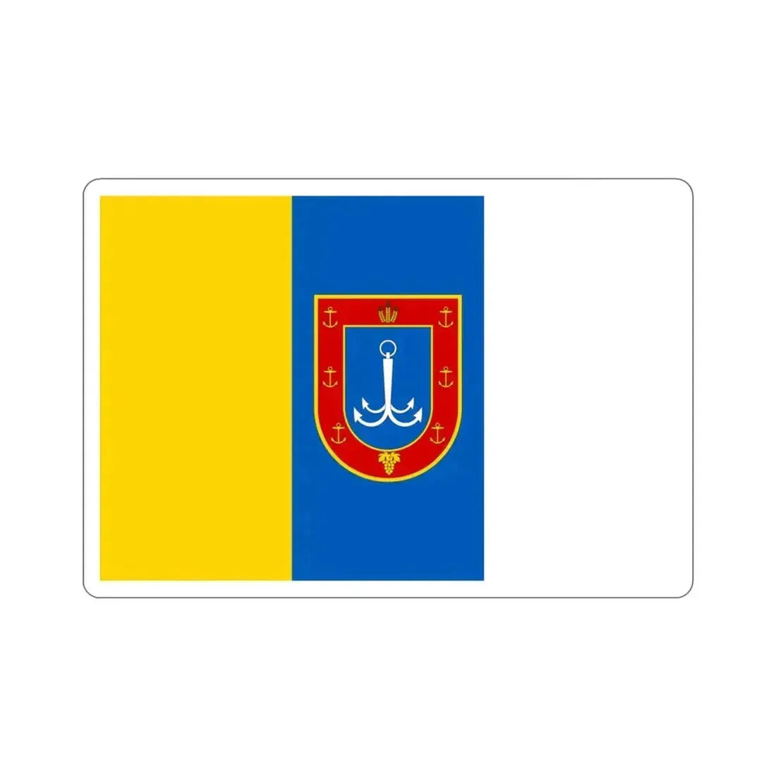 Flag of Odessa Oblast Ukraine STICKER Vinyl Die-Cut Decal 3 Inch - The Sticker Space