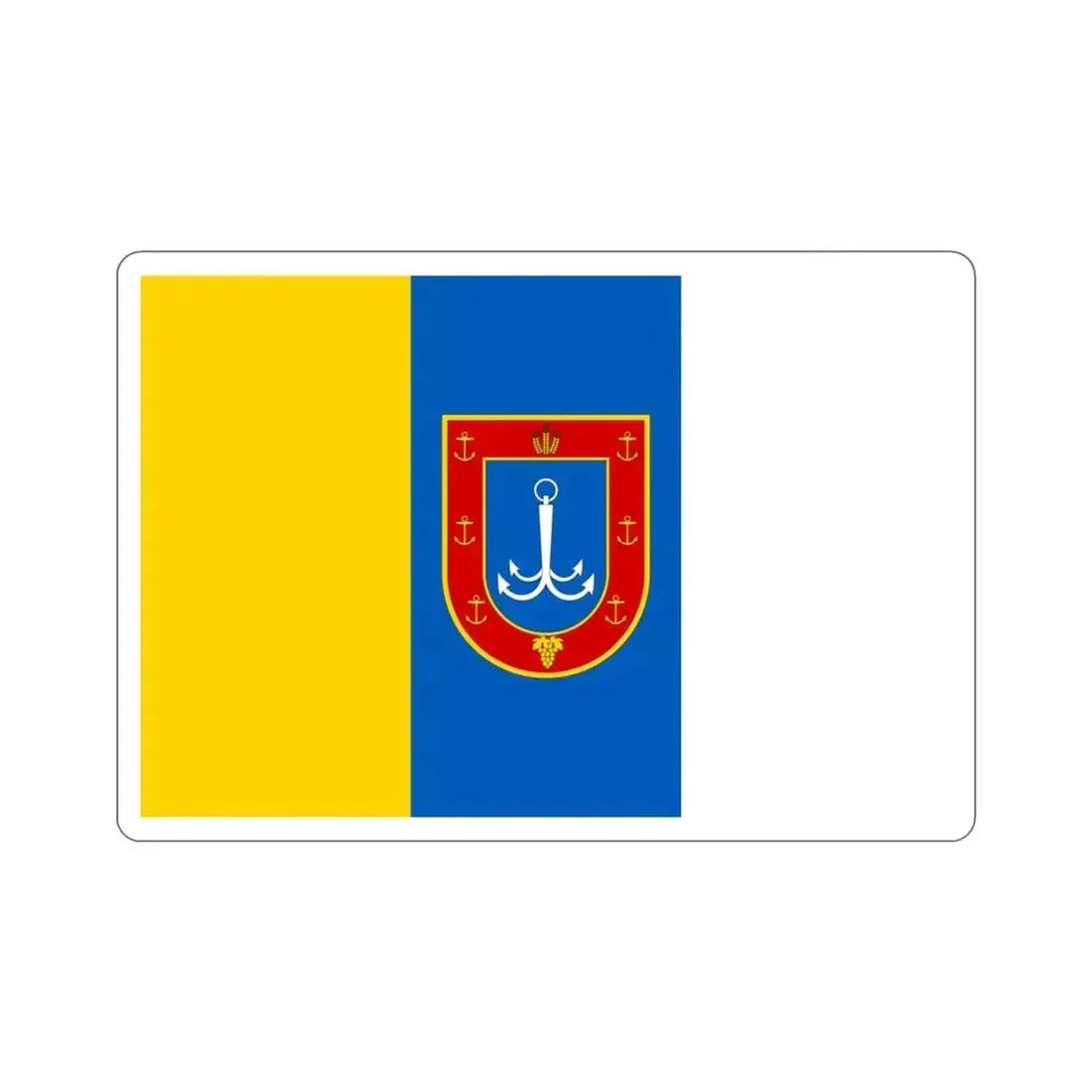 Flag of Odessa Oblast Ukraine STICKER Vinyl Die-Cut Decal 3 Inch - The Sticker Space
