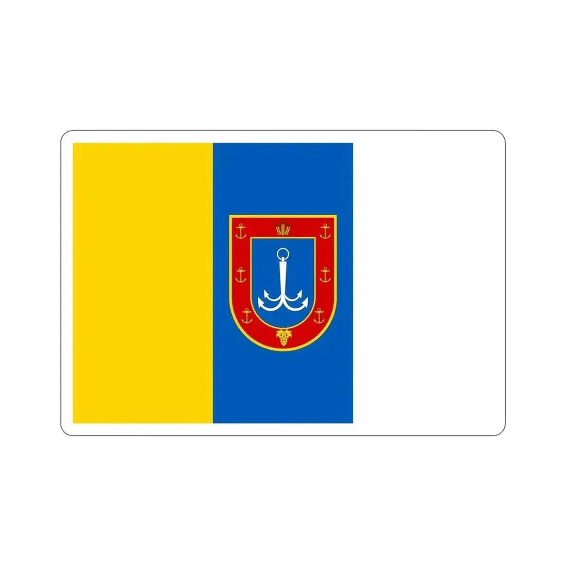 Flag of Odessa Oblast Ukraine STICKER Vinyl Die-Cut Decal - The Sticker Space