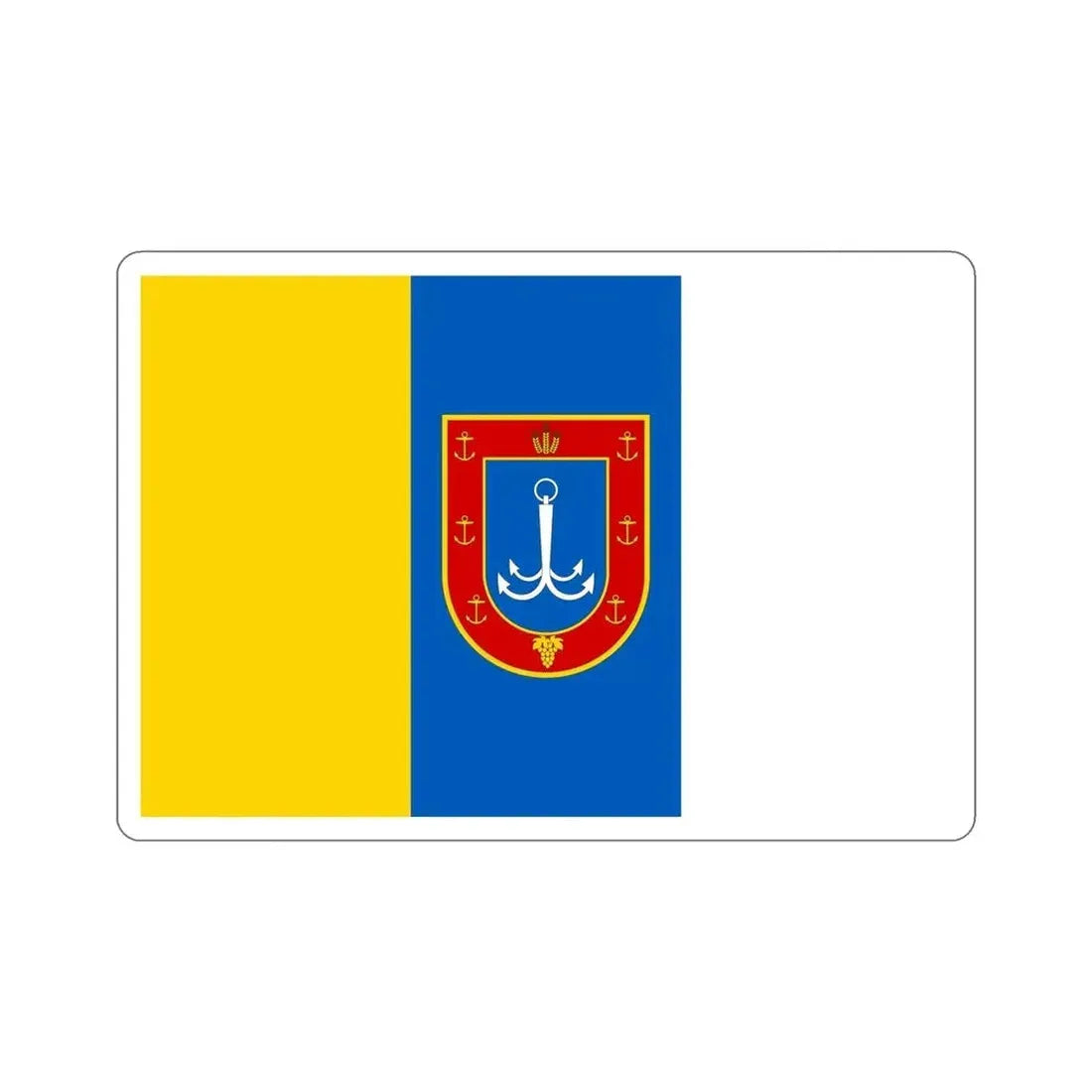 Flag of Odessa Oblast Ukraine STICKER Vinyl Die-Cut Decal - The Sticker Space