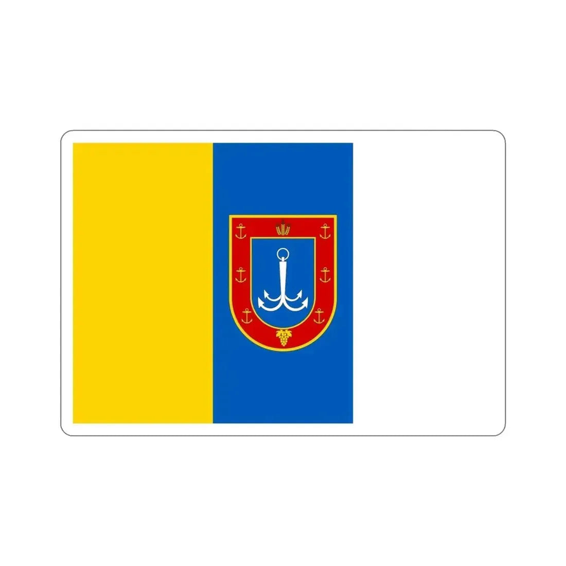 Flag of Odessa Oblast Ukraine STICKER Vinyl Die-Cut Decal - The Sticker Space