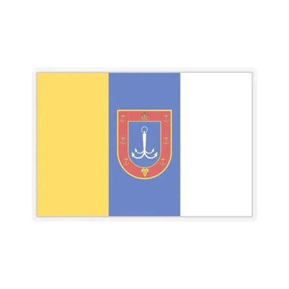Flag of Odessa Oblast Ukraine - STICKER Vinyl Kiss-Cut Decal 2 Inch Transparent - The Sticker Space