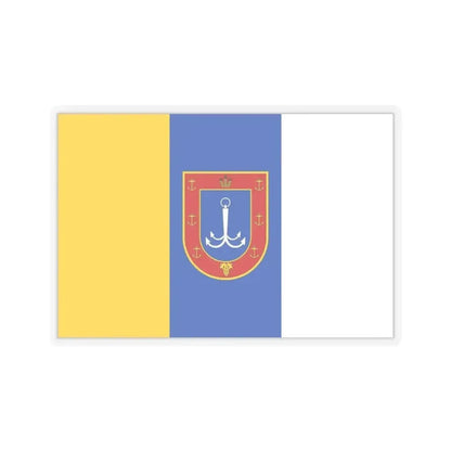 Flag of Odessa Oblast Ukraine - STICKER Vinyl Kiss-Cut Decal 3 Inch Transparent - The Sticker Space