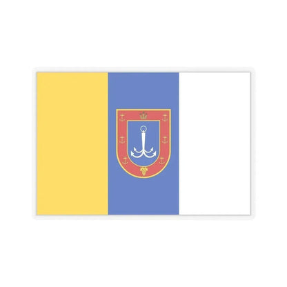 Flag of Odessa Oblast Ukraine - STICKER Vinyl Kiss-Cut Decal 4 Inch Transparent - The Sticker Space