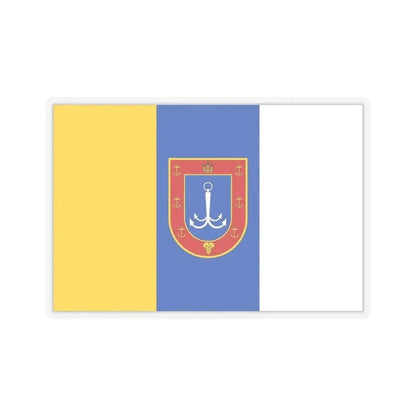 Flag of Odessa Oblast Ukraine - STICKER Vinyl Kiss-Cut Decal 6 Inch Transparent - The Sticker Space