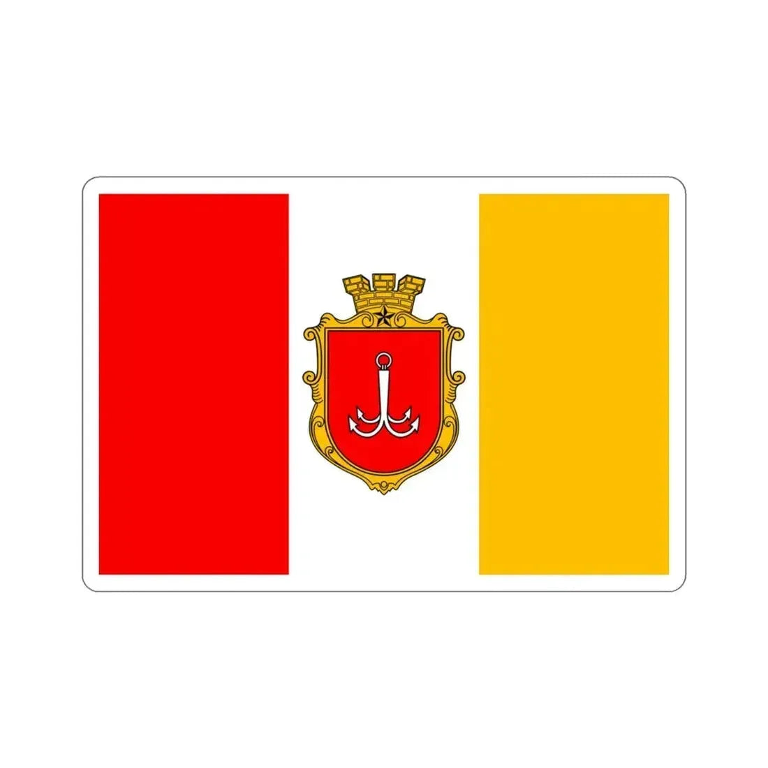 Flag of Odessa Ukraine STICKER Vinyl Die-Cut Decal 3 Inch - The Sticker Space