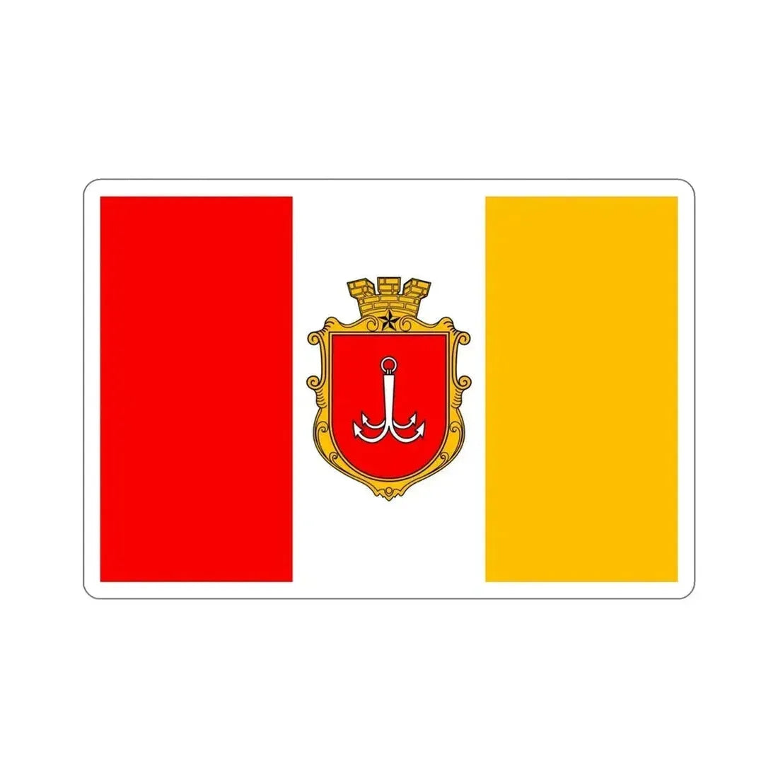Flag of Odessa Ukraine STICKER Vinyl Die-Cut Decal - The Sticker Space